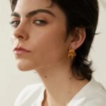 Unique Bead Texture Stainless Steel Earrings - Stylish, 18k Gold Color, Waterproof, Statement Charm