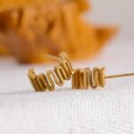 Twisted Gold Stainless Steel Small Hoop Earrings - Minimalist, Rust-Proof, Vintage Chic