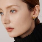 Stainless Steel Cube Stud Earrings - Statement Geometric, Unusual Design, Waterproof Jewelry for Women