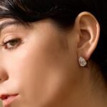 Gold-Plated Water Drop Stud Earrings with AAA Cubic Zirconia - Stylish and Waterproof Jewelry