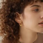 Stainless Steel Round Hollow Stud Earrings - Minimalist Metal, Waterproof, Unusual Design, Bijoux Femme Gift