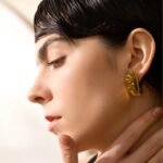 Stainless Steel Edge Curl Big Stud Earrings – Trendy Personality, 2023 Statement, Stylish Waterproof Jewelry for Women