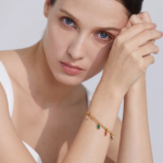 Luxury CZ Pendant Bracelet: Waterproof Colorful Cubic Zirconia Stainless Steel Open Bangle, 18k Plated, Fashion Jewelry for Women
