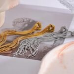 Waterproof Tassel Drop Knot Earrings: Stainless Steel, Gold Silver Color, Charm Temperament, 2023 Jewelry