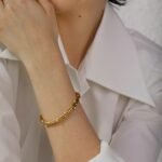 Pearl Charm Cuff: Elegant Imitation Pearls, Stainless Steel, Gold Color, Open Bracelet