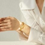 Waterproof Knot Cuff Bracelet: 18K Gold Plated Stainless Steel, Statement Fashion Personality Charm Jewelry for Women