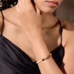 Trendy Stainless Steel Bracelet - Handmade Natural Stone Beads Chain, Fashionable Bangle for Women's Wrist