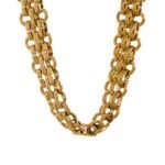 Statement Cuban Chain Set - Waterproof 18K Gold Plated Stainless Steel Metal Necklace and Bracelet