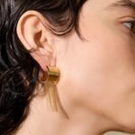 Long Tassel Geometric Earrings: Stainless Steel, Waterproof, 18K Gold PVD Plated, Charm Fashion Party Jewelry for Women