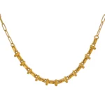 Trendy Choker Necklace - New Metal 18K Plated Short Chain, Gold Stainless Steel Jewelry for Women