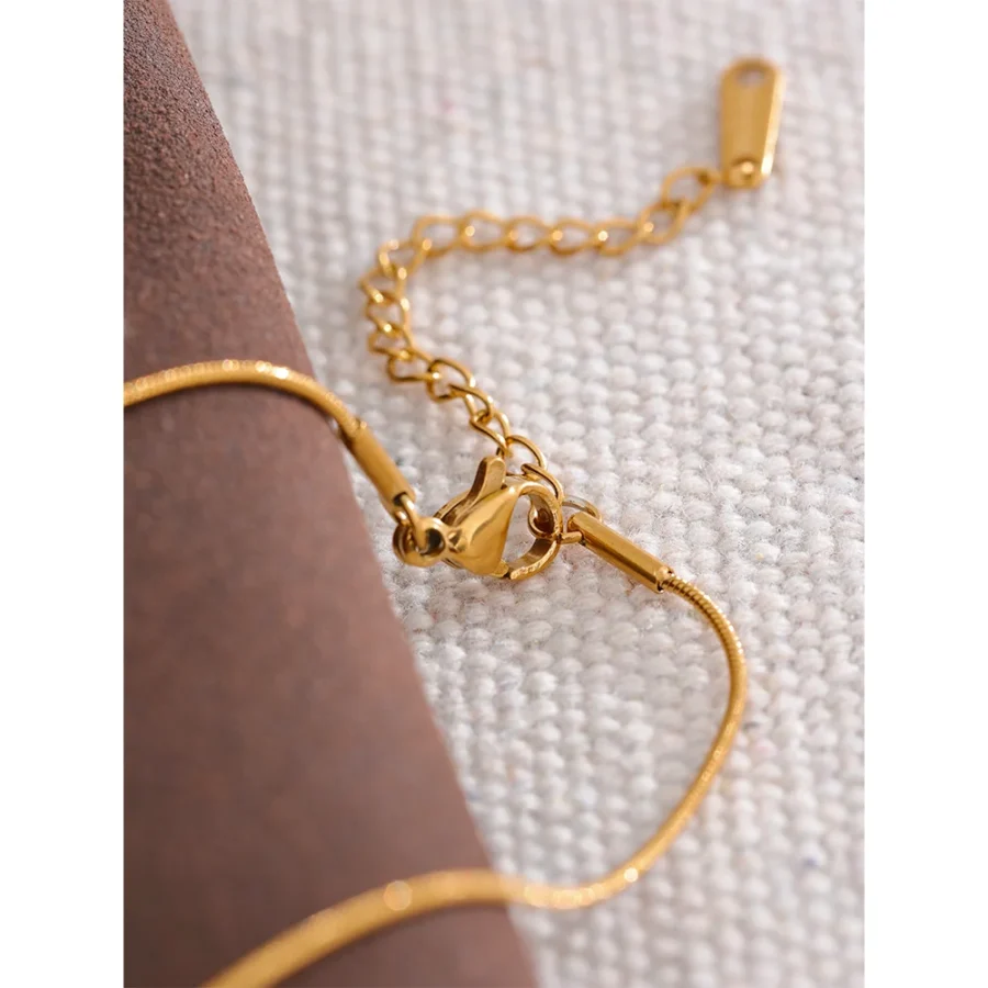 Charm Bow-Knot Necklace - Gold Color Stainless Steel Short Chain, Waterproof Jewelry, Bijoux Femme New