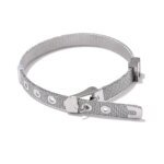 Elegant Stainless Steel Bangle Bracelet - Chic Occident Metal Texture, New Design 18K Trendy Jewelry for Women