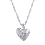 Fashionable Stainless Steel Heart Love Pendant Necklace - Waterproof Jewelry Gift