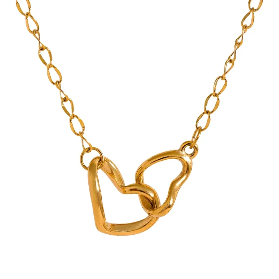 Heart Pendant Fashion Necklace - Won't Separate Cast, Durable Jewelry