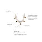 Romantic Charm Jewelry: Luxury Exquisite Natural Freshwater Pearl and Colorful Cubic Zircon Stainless Steel Choker Necklace