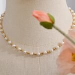 Chic Gift: Stainless Steel Beads and Natural Pearls Mix Handmade Fashion Necklace - Women's Luxury Delicate Collier Jewelry