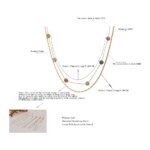 Bohemia Charm: Natural Stone Double Chain Stainless Steel Necklace – Waterproof Choker Jewelry for Women