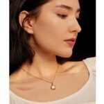 Party-Ready Fashion: Stainless Steel Exquisite Natural Pearl Pendant Necklace - High-Quality 18K Chain Choker for Women