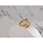 Trendy Opening Ring - 316L Stainless Steel, New Design, Metalic 18K PVD Plated Jewelry