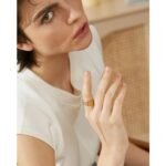 Modern Layers - New Unique Layered Geometric Stainless Steel Cubic Zirconia Ring with High-Quality Metal Texture, Trendy Fashion Jewelry for Women