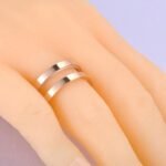 Elevated Glamour - Fine Brand Titanium Stainless Steel Geometric Hiphop/Rock Rings, Bohemia Party Ring Jewelry for Women