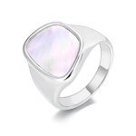 Titanium Stainless Steel Geometric Shell Rings Fashion 18K Gold Plated Handmade Bohemia Party Ring For Women Girls