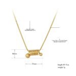 Chic Titanium Stainless Steel Choker Necklace - Fashion Geometry Spring Charm Pendant, Goth Link Chain Jewelry for Women