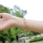 Charm double layers star bracelet bangle Stainless steel women's jewelry Bohemia summer jewelry for women Gift ideas for fashionable women