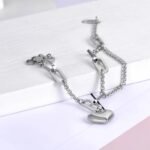 Bohemia Chain Heart Charm Bracelets: Original Stainless Steel Design for Women