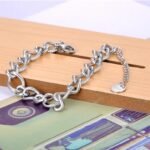 Hiphop/Rock Hyperbole Chain Link Bracelet: Titanium Stainless Steel Big Thick Chain Jewelry for Women and Men