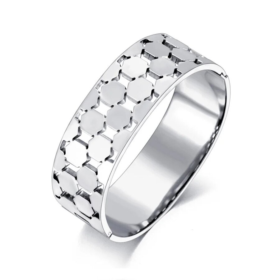 Trendy Waterproof Geometric Hexagon Bracelets: 316L Stainless Steel Hollow Design for Women