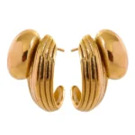 Vintage Geometric Statement Earrings - Stainless Steel, Rust-Proof, Women's Gala Gift